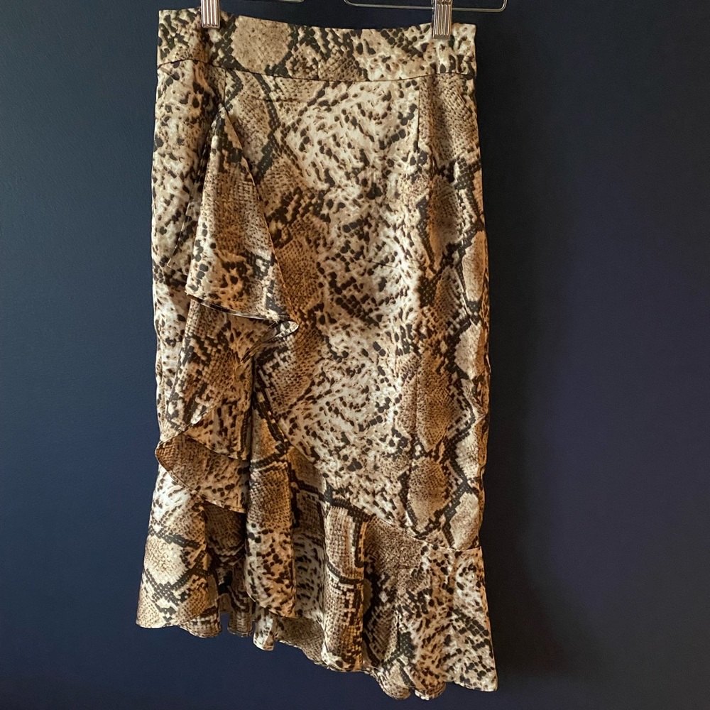 Nasty Gal snake print skirt